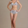 Bralette in rete con paillettes Amaris in argento Bralette in rete con paillettes Amaris in argento