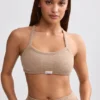 Bralette in spugna con scollo rotondo in marrone moka Bralette in spugna con scollo rotondo in marrone moka