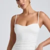 Canotta a strati con ruches in TENCEL™ Modal, colore bianco Canotta a strati con ruches in TENCEL™ Modal, colore bianco
