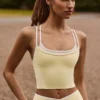 Canotta a strati Soft Active in giallo tenue