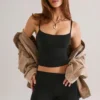Canotta Ailany in Modal con scollo rotondo, colore nero Canotta Ailany in Modal con scollo rotondo, colore nero