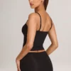 Canotta Ailany in Modal con scollo rotondo, colore nero Canotta Ailany in Modal con scollo rotondo, colore nero