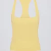 Canotta con dorso a vogatore Soft Active in giallo limone Canotta con dorso a vogatore Soft Active in giallo limone