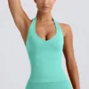 Canotta con scollo all’americana Define Luxe in menta Canotta con scollo all’americana Define Luxe in menta
