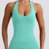 Canotta con scollo all’americana Define Luxe in menta Canotta con scollo all’americana Define Luxe in menta
