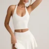 Canotta con scollo all’americana in modal Kori, colore bianco Canotta con scollo all’americana in modal Kori, colore bianco