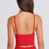 Canotta corta a strati Soft Active in rosso fragola Canotta corta a strati Soft Active in rosso fragola