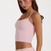 Canotta corta in Modal color Blush Canotta corta in Modal color Blush