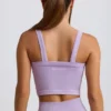 Canotta lunga senza cuciture Super Sculpt in lilla tenue Canotta lunga senza cuciture Super Sculpt in lilla tenue
