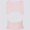 Canotta Soft Active con scollo a barchetta e schiena scoperta in rosa balletto Canotta Soft Active con scollo a barchetta e schiena scoperta in rosa balletto