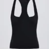 Canotta Soft Active con spalline incrociate in nero Canotta Soft Active con spalline incrociate in nero