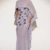 Cappa drappeggiata in chiffon trasparente Jovelle in lilla Cappa drappeggiata in chiffon trasparente Jovelle in lilla