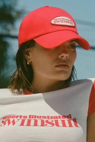 Cappellino da baseball con logo Lazise in rosso fuoco Cappellino da baseball con logo Lazise in rosso fuoco
