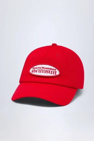 Cappellino da baseball con logo Lazise in rosso fuoco Cappellino da baseball con logo Lazise in rosso fuoco
