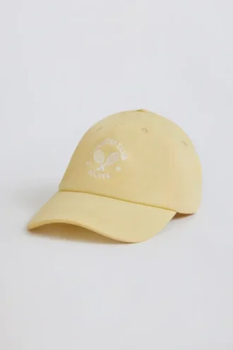 Cappellino da baseball in giallo limone