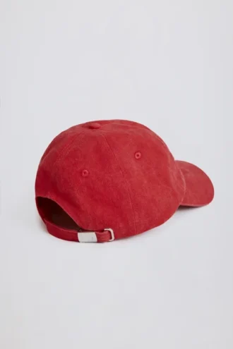 Cappellino da baseball in rosso scuro