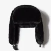 Cappello da cacciatore in pelliccia sintetica nero Cappello da cacciatore in pelliccia sintetica nero