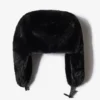 Cappello da cacciatore in pelliccia sintetica nero Cappello da cacciatore in pelliccia sintetica nero