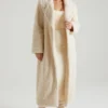 Cappotto lungo in shearling Alaska color crema Cappotto lungo in shearling Alaska color crema