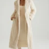 Cappotto lungo in shearling Alaska color crema Cappotto lungo in shearling Alaska color crema