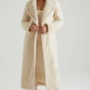 Cappotto lungo in shearling Alaska color crema Cappotto lungo in shearling Alaska color crema
