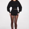 Cardigan a maniche lunghe in maglia Anele in nero Cardigan a maniche lunghe in maglia Anele in nero