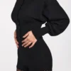 Cardigan a maniche lunghe in maglia Anele in nero Cardigan a maniche lunghe in maglia Anele in nero