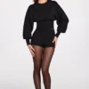 Cardigan a maniche lunghe in maglia Anele in nero Cardigan a maniche lunghe in maglia Anele in nero