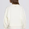 Cardigan corto in maglia color avorio Cardigan corto in maglia color avorio