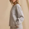 Cardigan oversize con zip in Ice Marl Cardigan oversize con zip in Ice Marl
