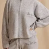 Cardigan oversize con zip in Ice Marl Cardigan oversize con zip in Ice Marl