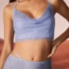 Corsetto con collo a cappuccio decorato Selena in blu Corsetto con collo a cappuccio decorato Selena in blu