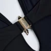 Costume intero Bahari con cut-out e dettagli metallici in nero Costume intero Bahari con cut-out e dettagli metallici in nero