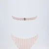 Costume intero Biarritz con scollo all’americana e cut-out in malva