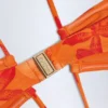 Costume intero con scollo all’americana e cut-out Maranta con stampa Orange Orchid Costume intero con scollo all’americana e cut-out Maranta con stampa Orange Orchid