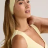 Fascia a coste Candy in modal, giallo crema Fascia a coste Candy in modal, giallo crema
