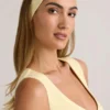 Fascia a coste Candy in modal, giallo crema Fascia a coste Candy in modal, giallo crema