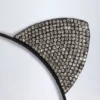Fascia con orecchie da gattina in nero Fascia con orecchie da gattina in nero