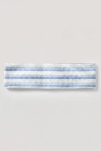 Fascia in jersey a costine a righe blu Fascia in jersey a costine a righe blu