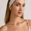 Fascia per capelli a coste in modal Candy a righe rosa e gialle Fascia per capelli a coste in modal Candy a righe rosa e gialle
