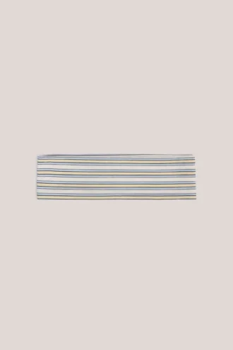Fascia per capelli Candy in modal a coste con strisce blu e gialle Fascia per capelli Candy in modal a coste con strisce blu e gialle