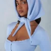 Fascia per capelli in maglia Aviana in blu tenue Fascia per capelli in maglia Aviana in blu tenue