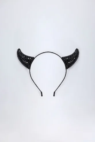 Fascia per capelli Vixena Devil Horns in nero