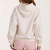 Felpa con cappuccio oversize con applicazione a pois avorio Felpa con cappuccio oversize con applicazione a pois avorio