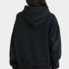Felpa con cappuccio oversize in nero Felpa con cappuccio oversize in nero