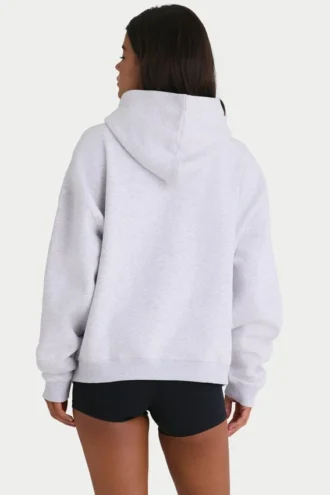 Felpa oversize in morbido jersey di cotone, colore grigio melange