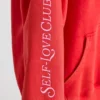 Felpa oversize in morbido jersey di cotone, colore rosso