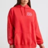 Felpa oversize in morbido jersey di cotone, colore rosso