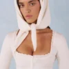 Foulard in maglia Aviana color avorio Foulard in maglia Aviana color avorio
