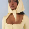 Foulard in maglia Aviana in giallo burro Foulard in maglia Aviana in giallo burro